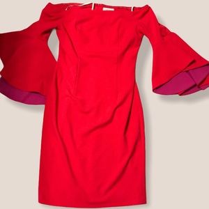 Calvin Klein bell sleeve dress